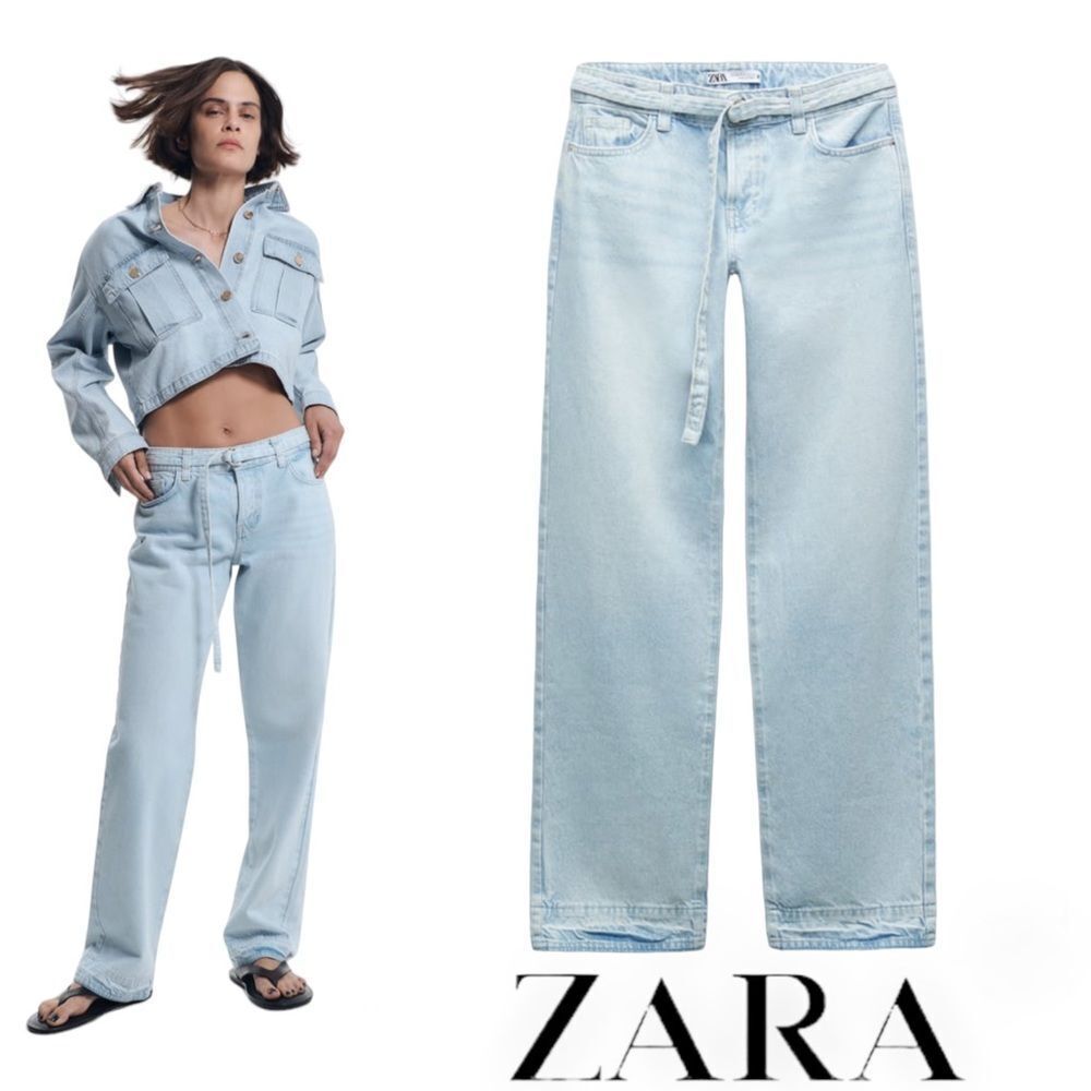 ZARA | Light Blue | MID-RISE SLIM JEANS Z1975
